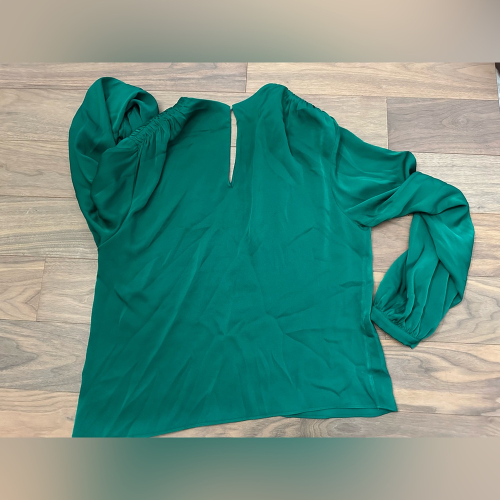 Source Unknown Teal Keyhole Blouse View 3